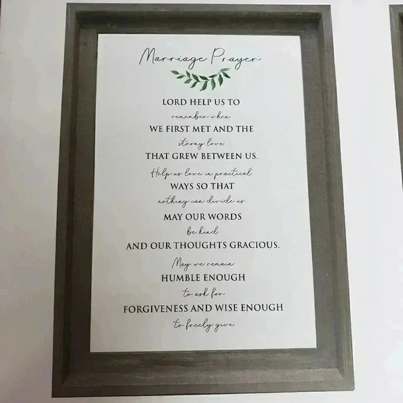 Farmhouse Marriage Prayers frame - Picture 2 of 13